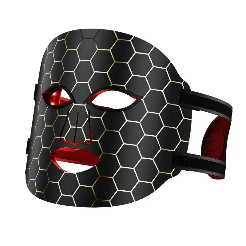 Mascarilla LED 7 Colores con Luz Roja – Recargable USB-C con Temporizador