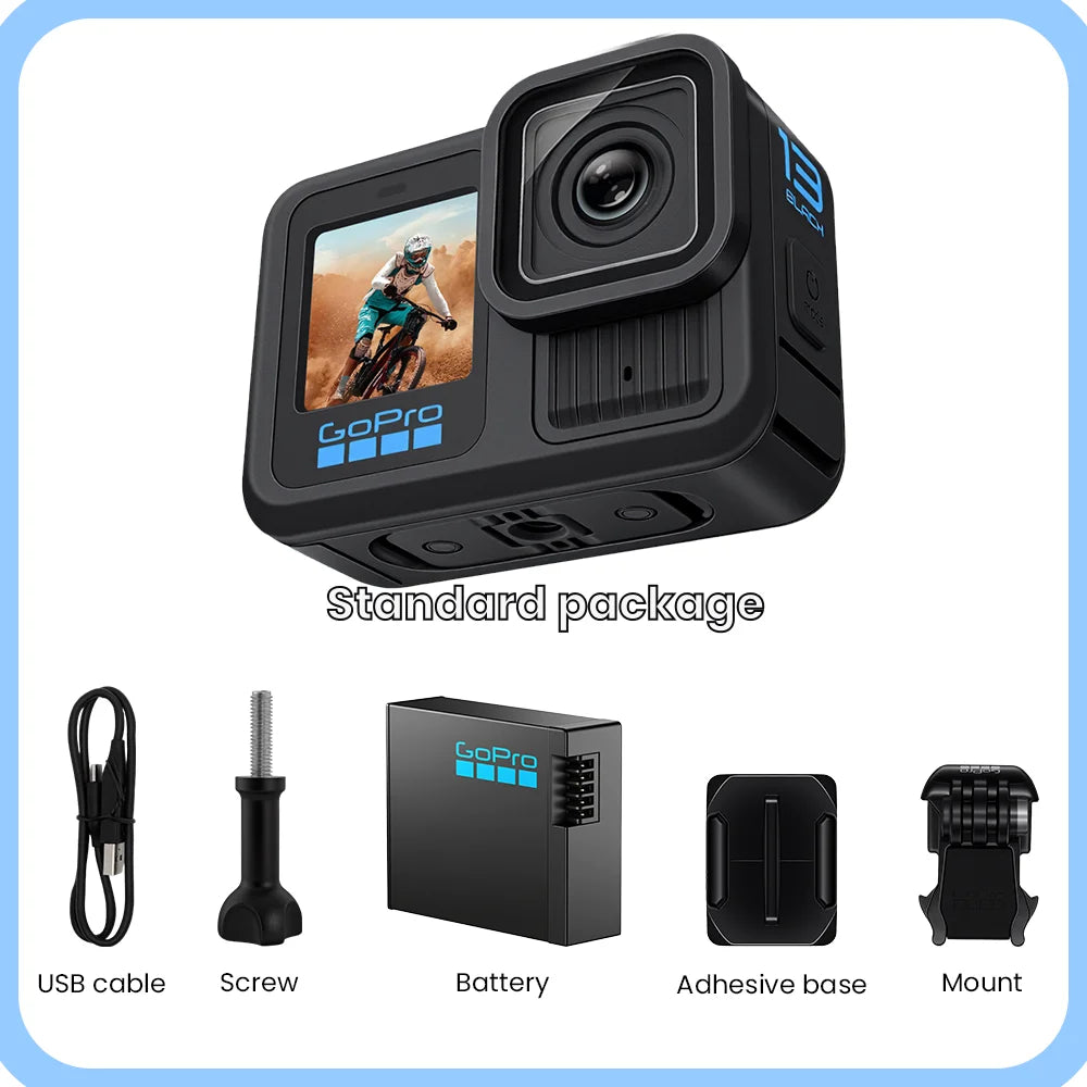 GoPro HERO 13 Black – Cámara de Acción 5.3K 60fps, 27MP y Estabilización