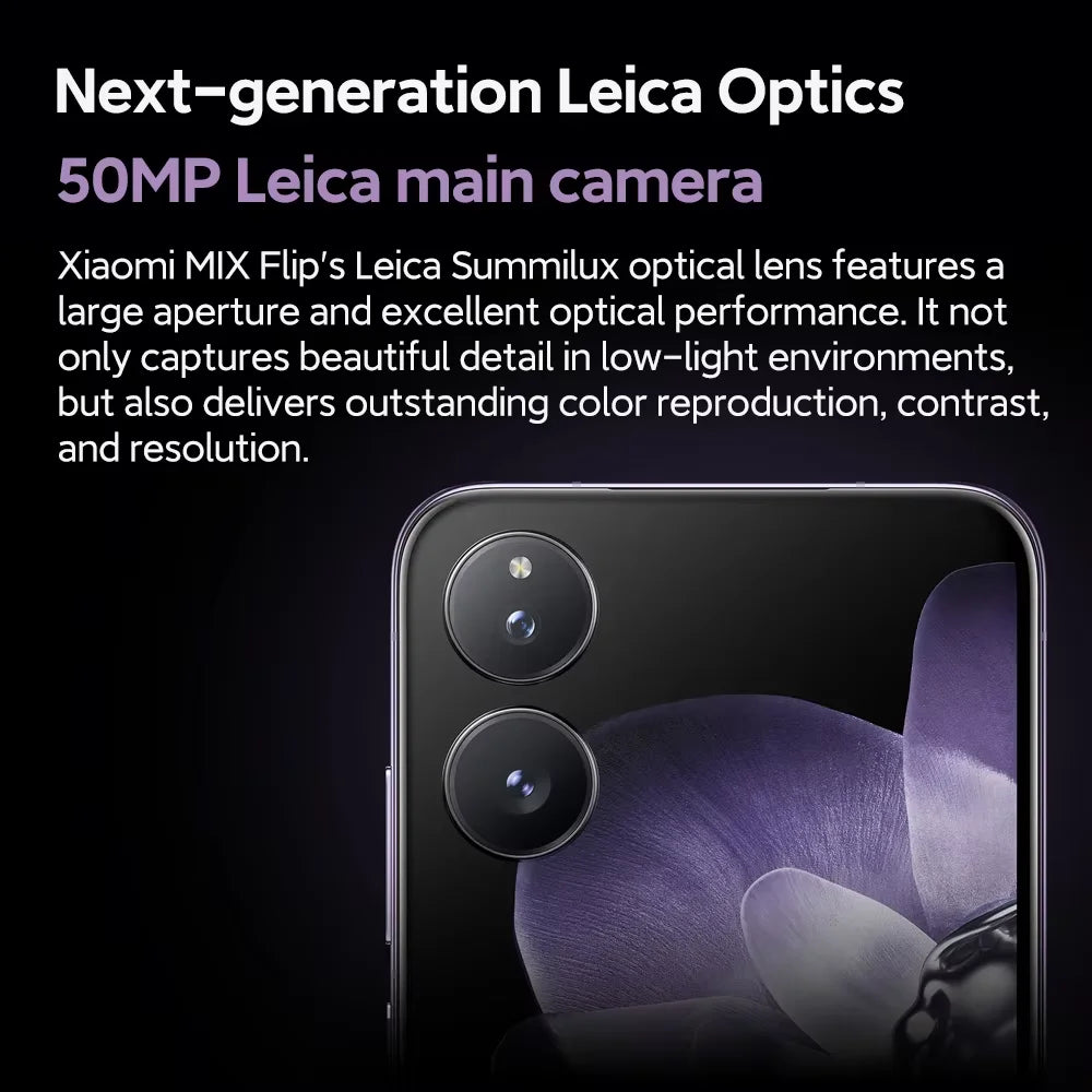 Xiaomi MIX Flip – Snapdragon 8 Gen 3, Cámara Leica 50MP, Pantalla 6.86" 120Hz, 12GB+512GB