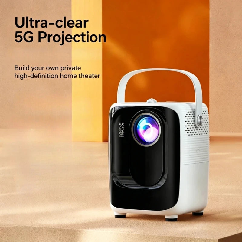 Mini Proyector A007 HD con Android y WiFi 5G – Portátil para Cine en Casa