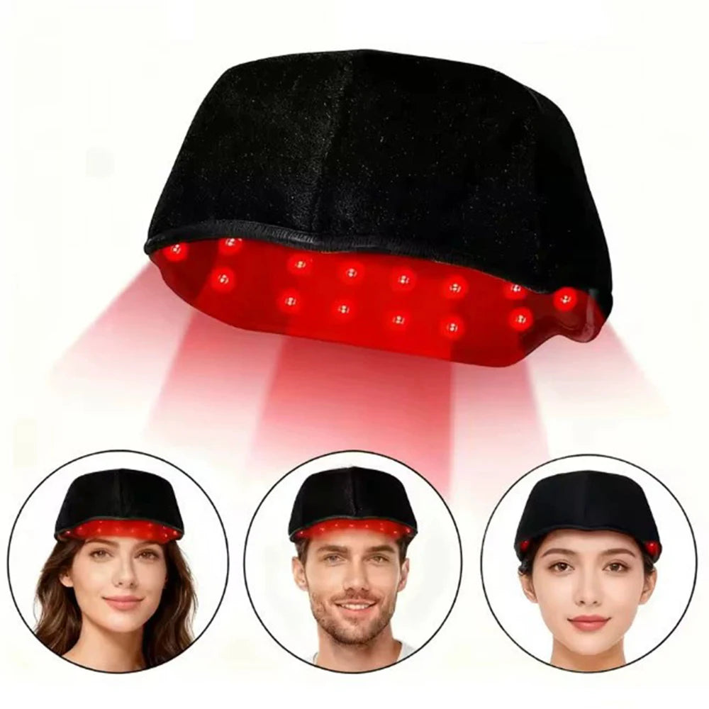 Gorro LED con Luz Roja 660nm e Infrarroja 850nm – Cuidado Capilar