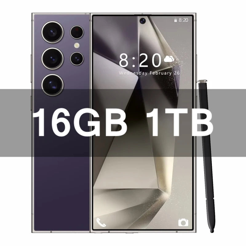 Smartphone S25 Ultra 2025 – Android 14, Snapdragon 8 Gen 3, 5G, Pantalla 7.3″ y Batería 8000mAh
