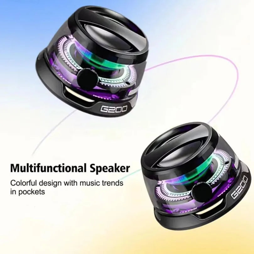 Bocina Bluetooth VIKEFON HECATE G200 – RGB, Magnética, BT5.3, 7 Horas, Soporte para Teléfono