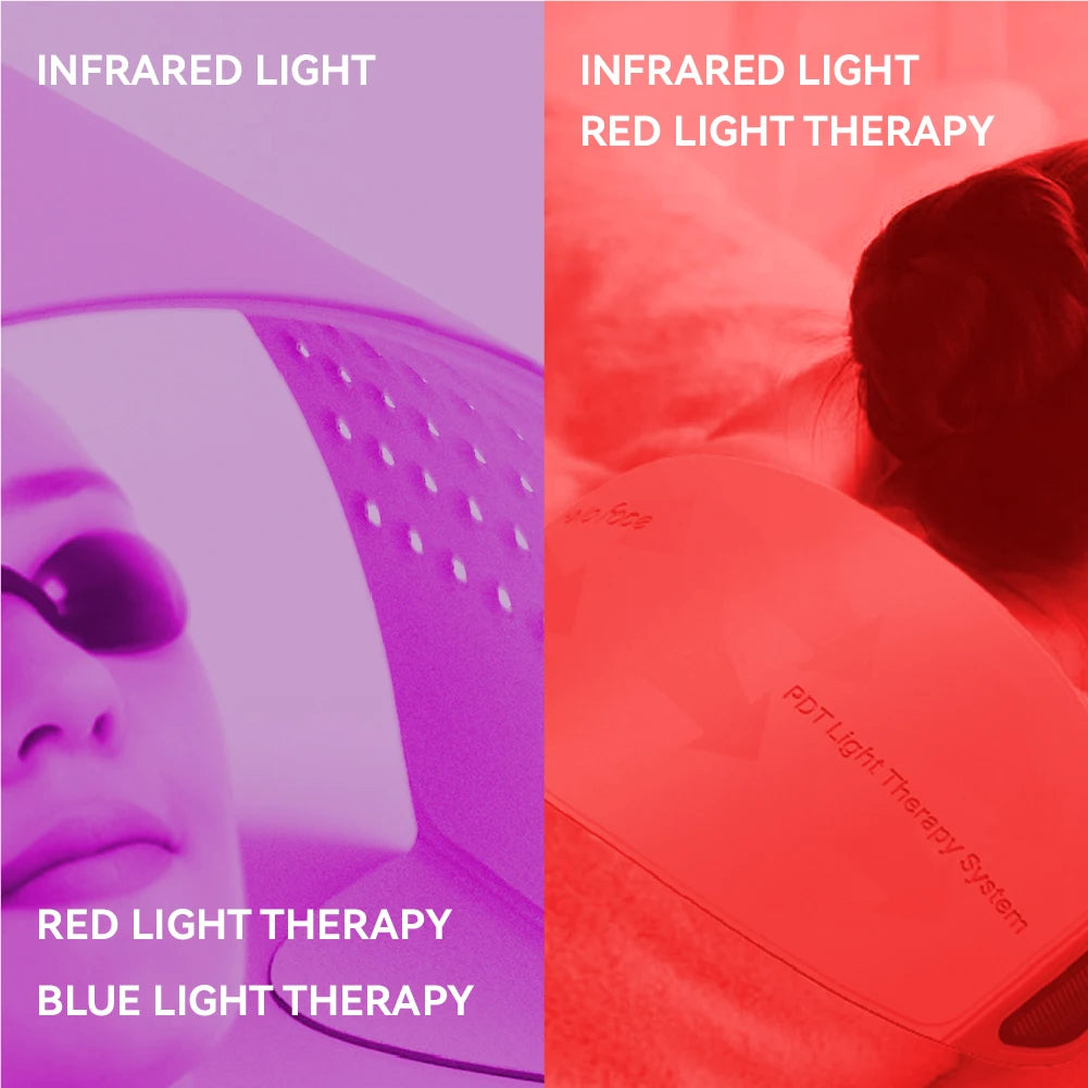 Panel LED de Fototerapia Hello Face L6 – 720 LEDs, Luz Roja e Infrarroja para Rostro y Cuerpo