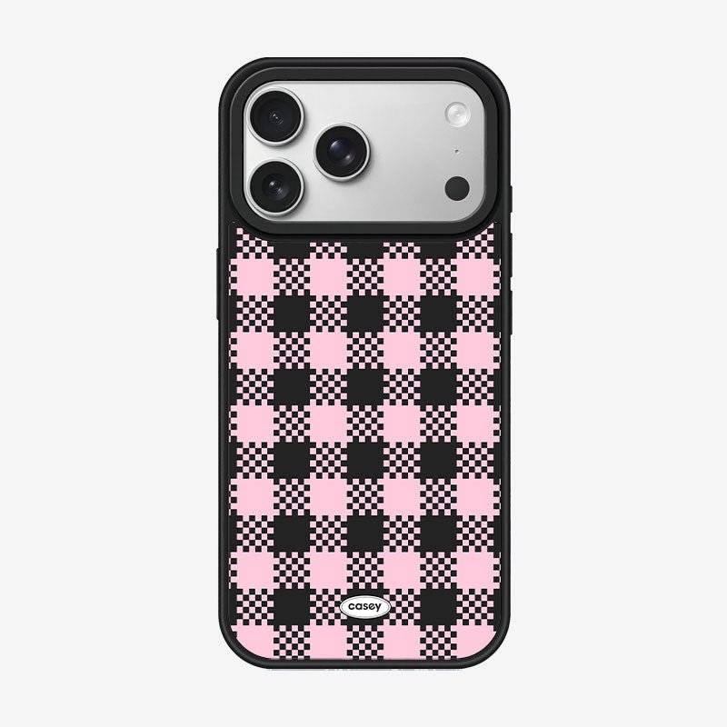 Funda Casey Serie Checkerboard Magnética Matte para iPhone – Antihuella y Protectora