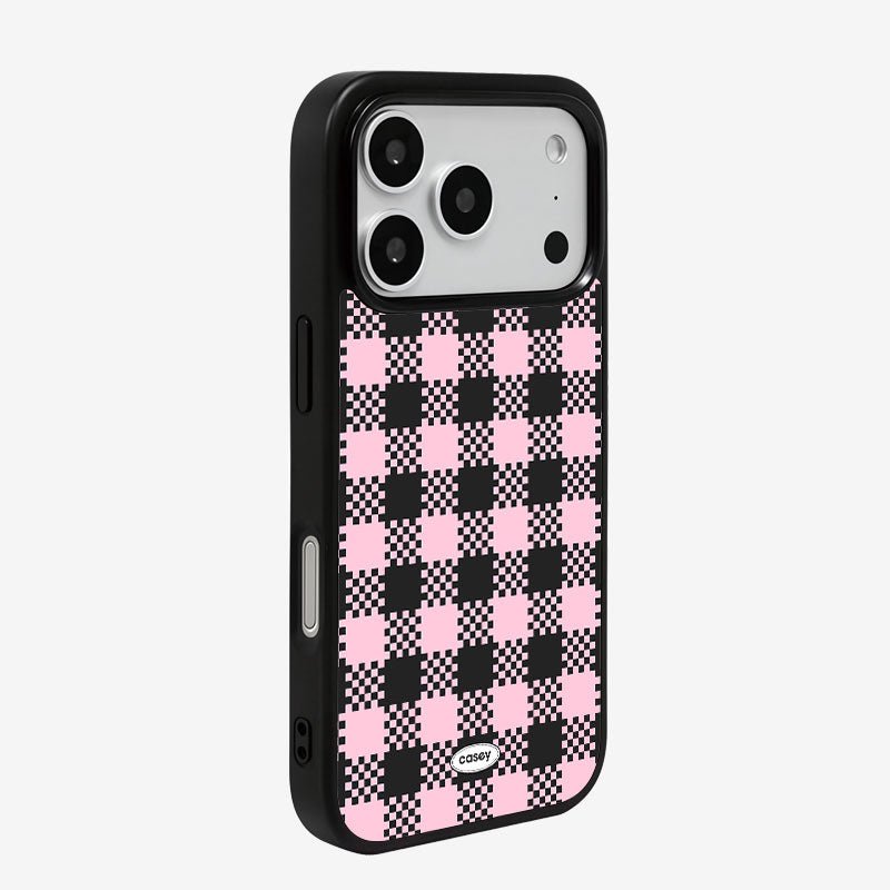 Funda Casey Serie Checkerboard Magnética Matte para iPhone – Antihuella y Protectora