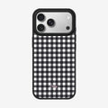 Funda Casey Clásica Gingham Magnética Matte para iPhone – Antihuella y Protectora
