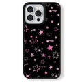 Funda Casey Estrellas Rosas Destellantes AG Matte para iPhone – Magnética y Antihuella