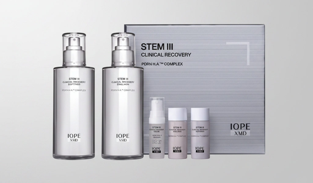 Set de Recuperación Clínica IOPE XMD STEM III – Softener 130ml + Emulsión 130ml