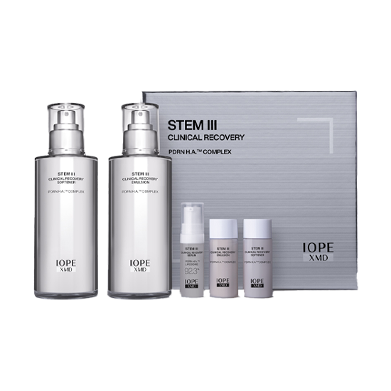 Set de Recuperación Clínica IOPE XMD STEM III – Softener 130ml + Emulsión 130ml