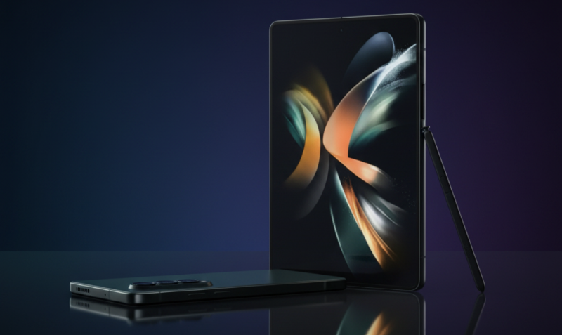 Samsung Galaxy Z Fold 5 - Fondo Azul/Morado